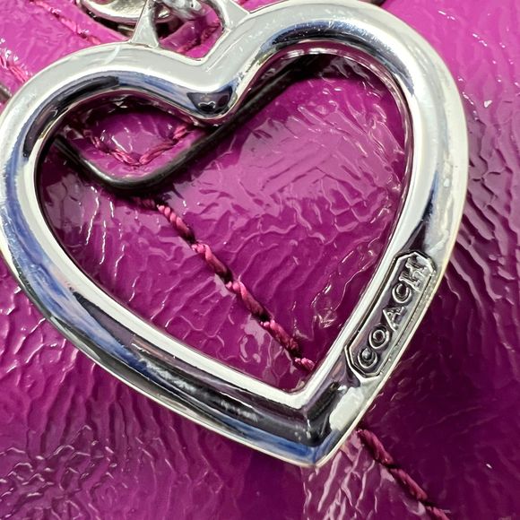 Coach purse Daisy Liquid Gloss Leather Crossbody shoulder Handbag Pink F20017 - Picture 12 of 16